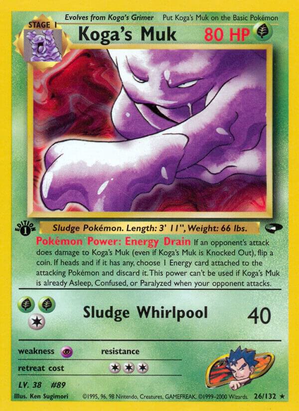 Koga's Muk 026/132 card from Gym Challenge