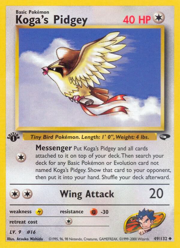 Koga's Pidgey (49) 049/132 card from Gym Challenge