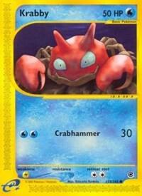 Krabby 115/165 card from Expedition