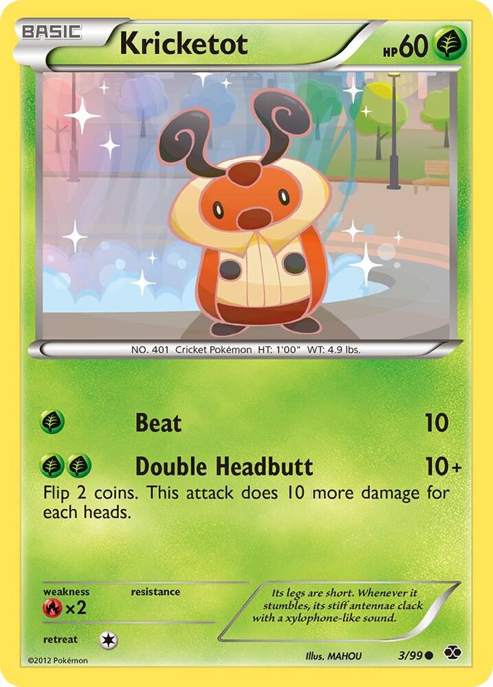 Kricketot 3/99 card from Next Destinies