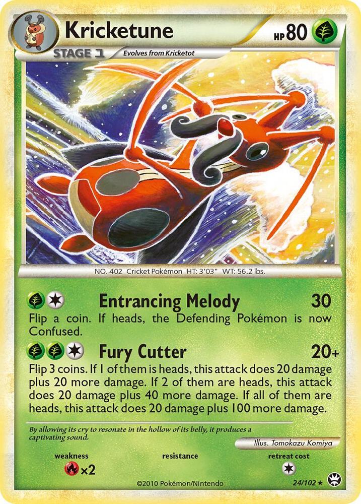 Kricketune 24/102 card from Triumphant