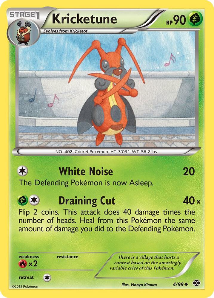 Kricketune 4/99 card from Next Destinies
