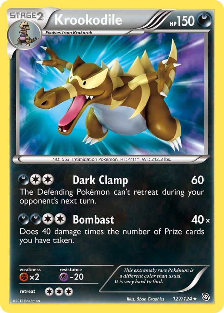 Krookodile 127/124 card from Dragons Exalted