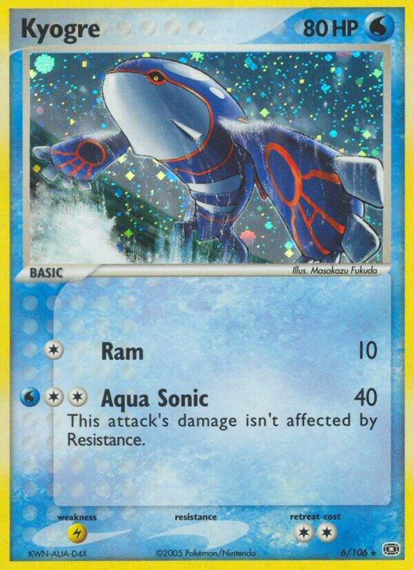Kyogre - 006/106 6/106 card from Emerald
