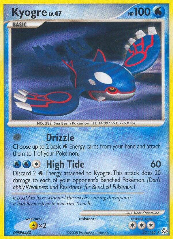 Kyogre 032/146 card from Legends Awakened