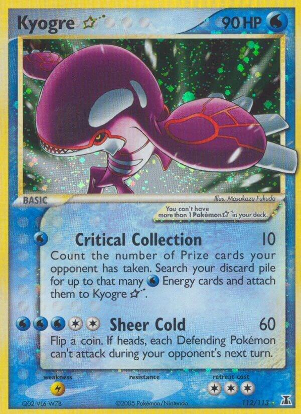Kyogre Star 112/113 card from Delta Species
