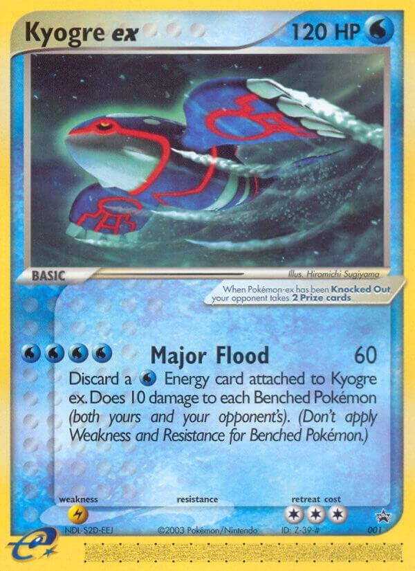 Kyogre ex (Nintendo Power Magazine) 001 card from Nintendo Promos