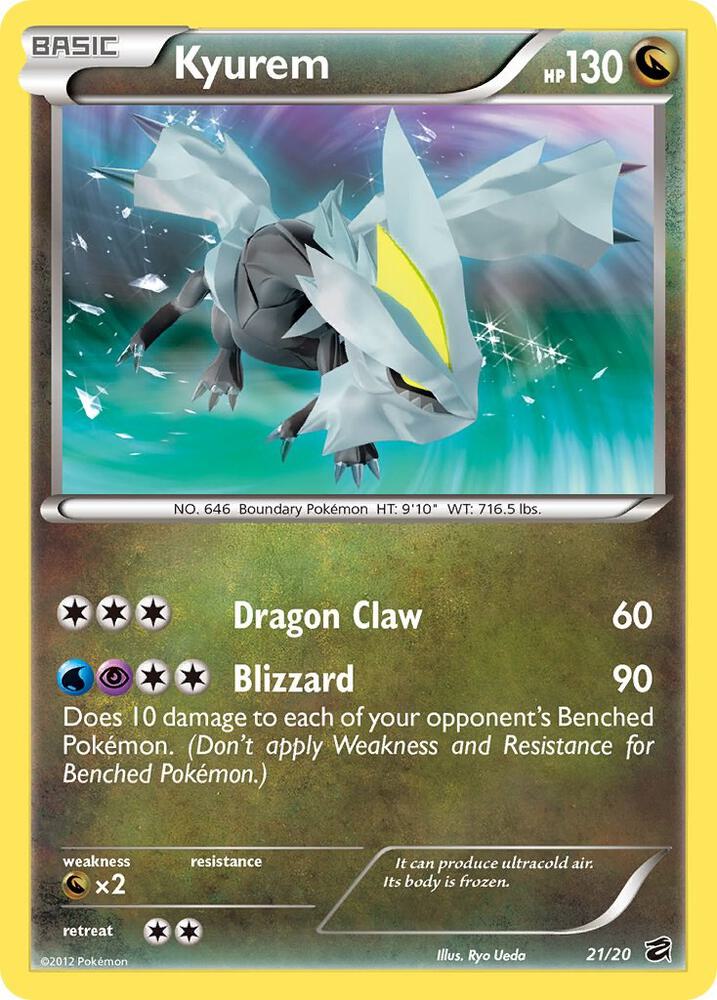 Kyurem 21/20 card from Dragon Vault