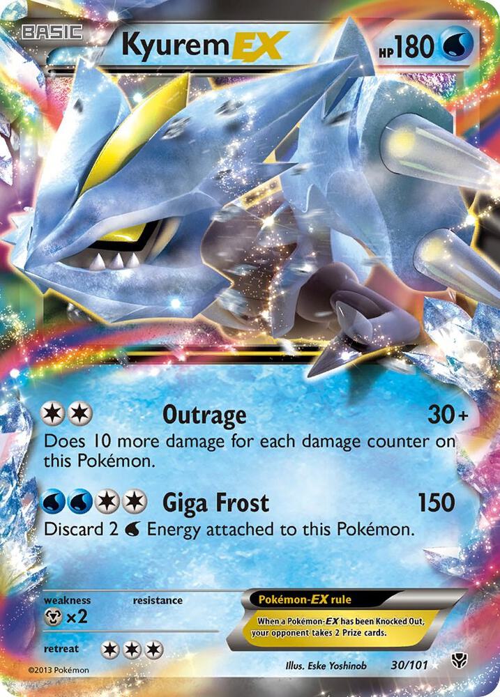 Kyurem EX 30/101 card from Plasma Blast