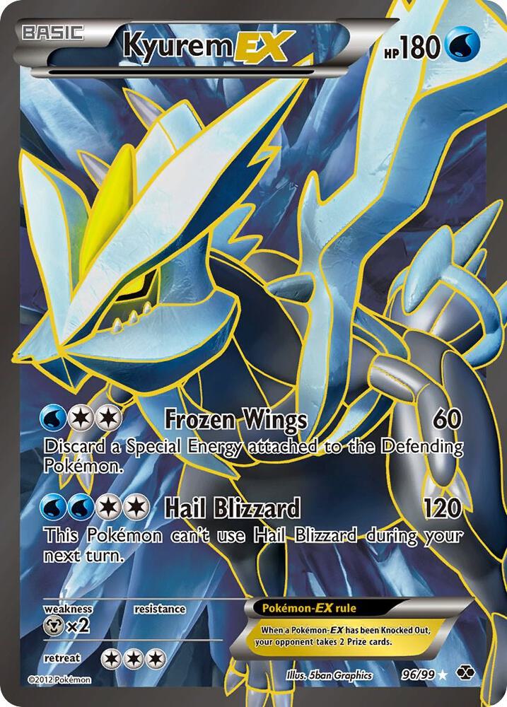 Kyurem EX (96 Full Art) 96/99 card from Next Destinies