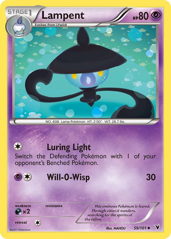 Lampent 59/101 card from Noble Victories