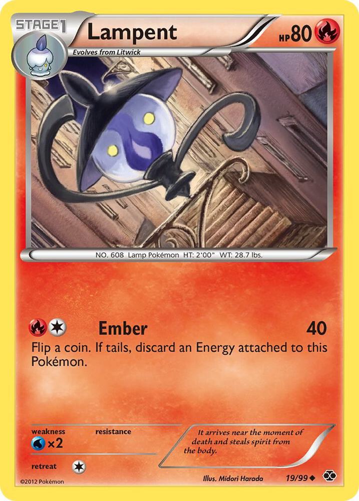 Lampent 19/99 card from Next Destinies