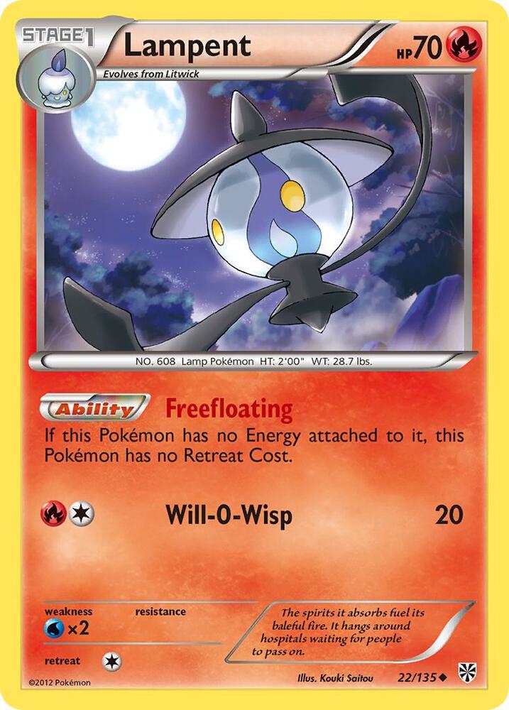 Lampent 22/135 card from Plasma Storm
