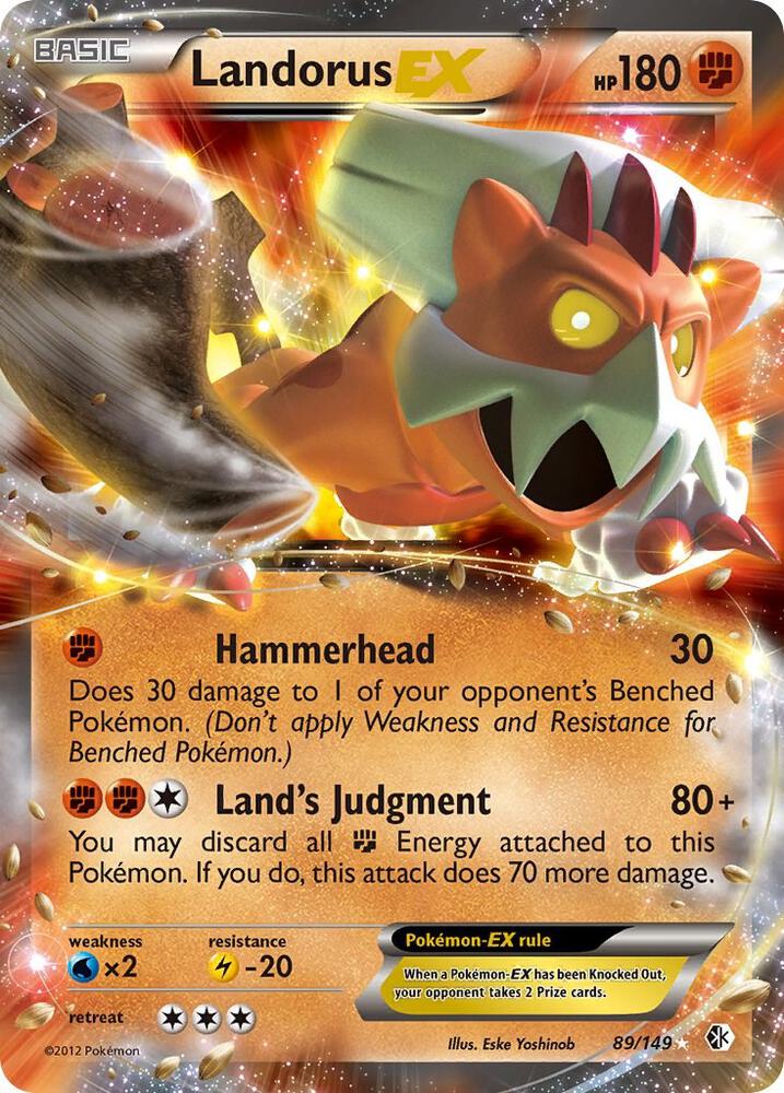 Landorus EX 89/149 card from Boundaries Crossed