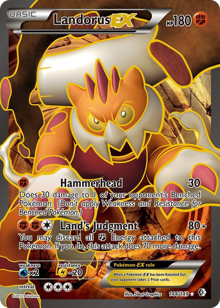 Landorus EX (144 Full Art) 144/149 card from Boundaries Crossed