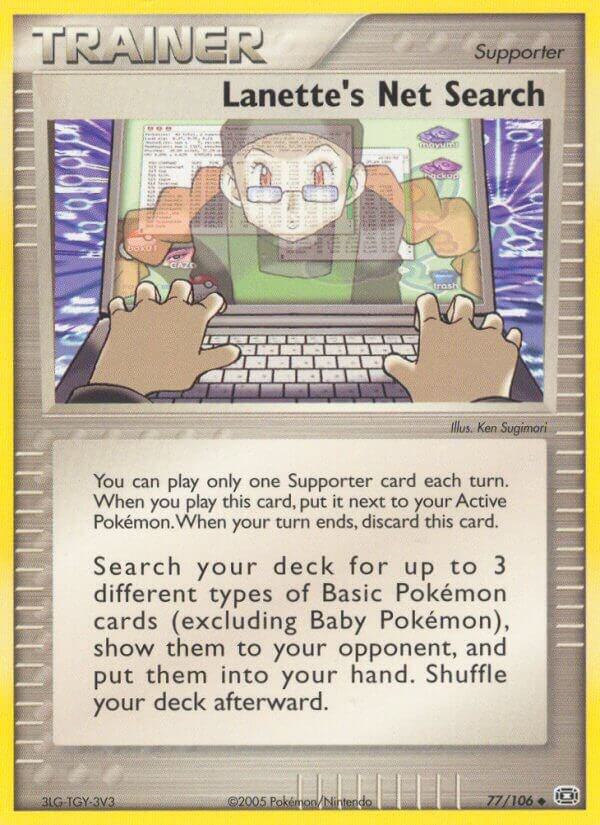 Lanette's Net Search 77/106 card from Emerald