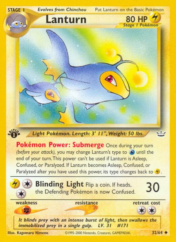 Lanturn 32/64 card from Neo Revelation