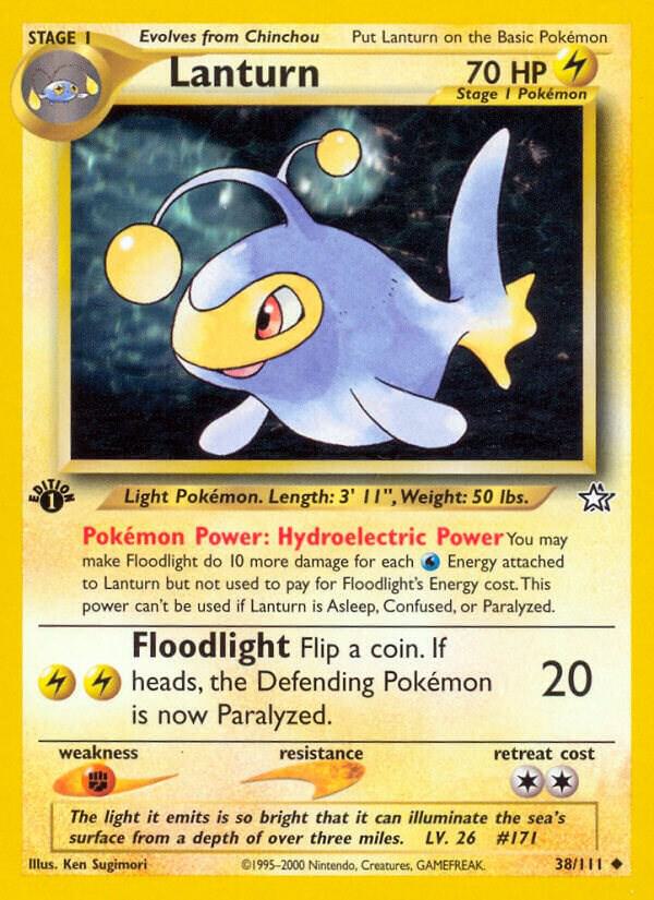Lanturn 038/111 card from Neo Genesis