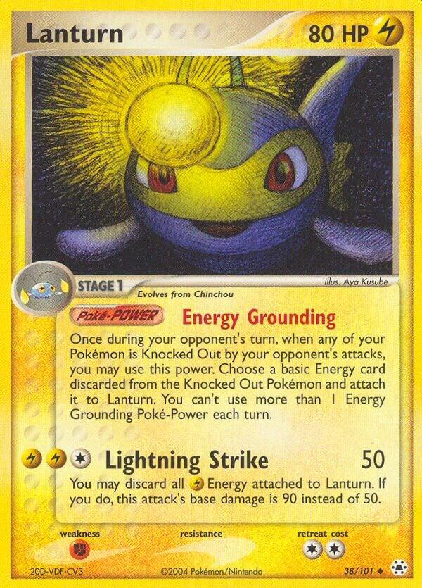 Lanturn 38/101 card from Hidden Legends