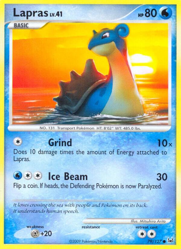Lapras 79/127 card from Platinum