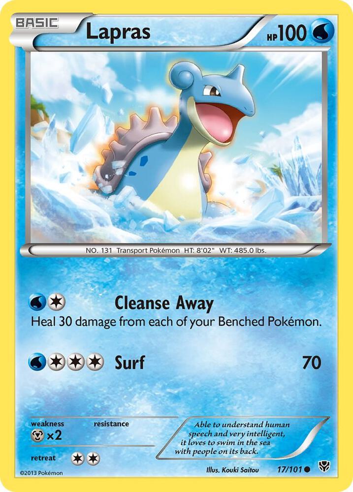 Lapras 17/101 card from Plasma Blast