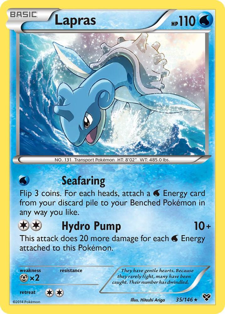 Lapras 35/146 card from XY Base Set