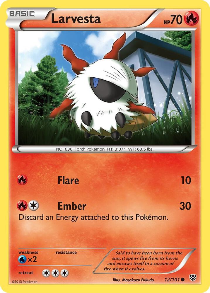 Larvesta 12/101 card from Plasma Blast