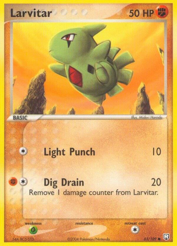 Larvitar - 063/109 63/109 card from Team Rocket Returns