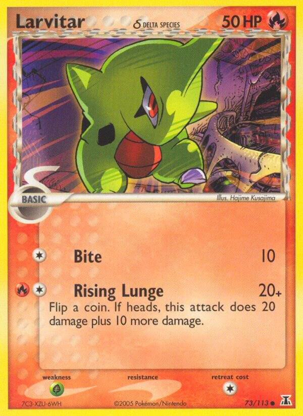 Larvitar (Delta Species) 73/113 card from Delta Species