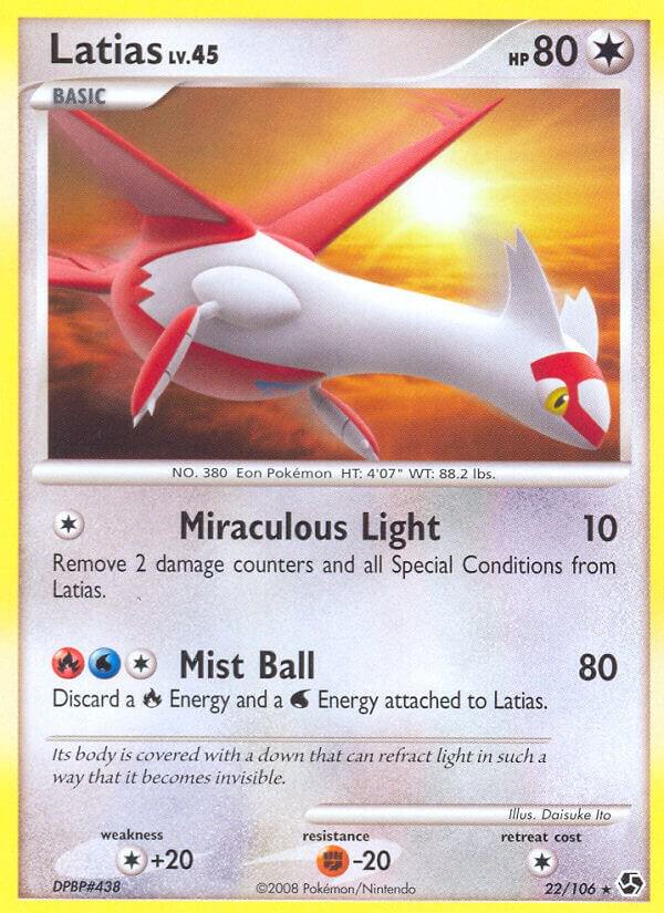 Latias 22/106 card from Great Encounters