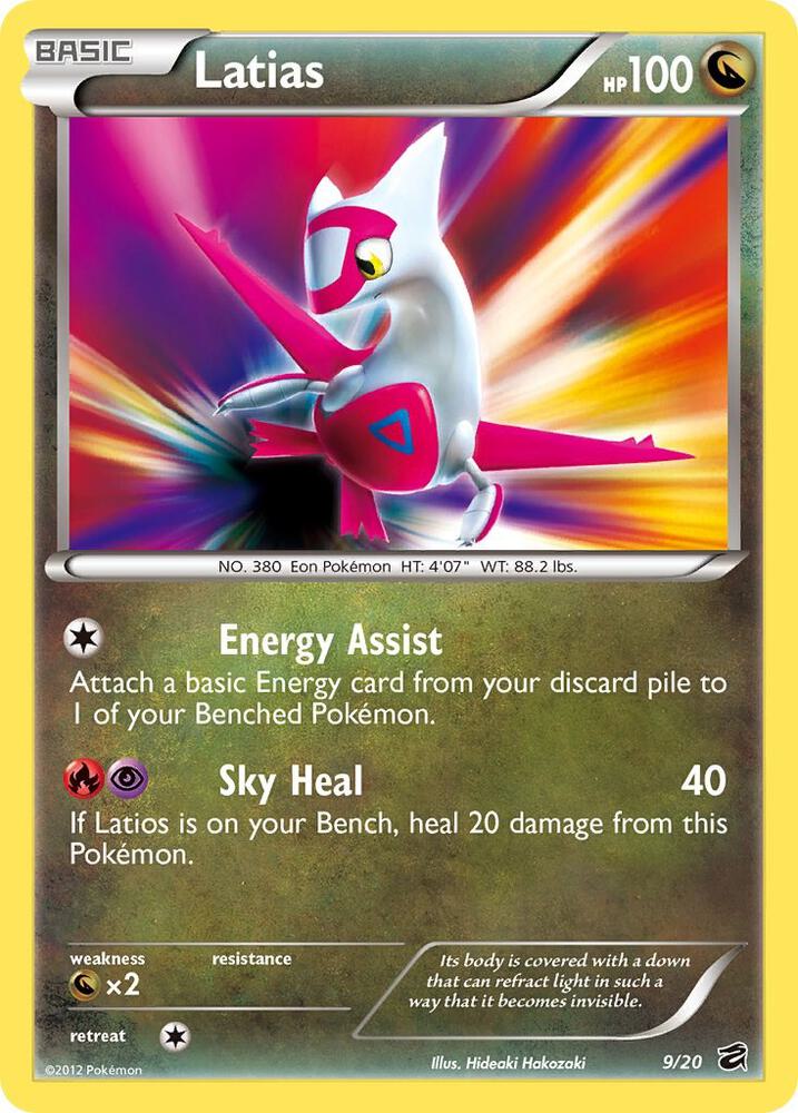 Latias 9/20 card from Dragon Vault
