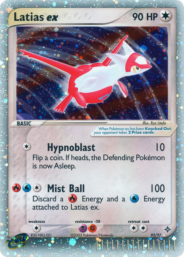 Latias ex 93/97 card from Dragon