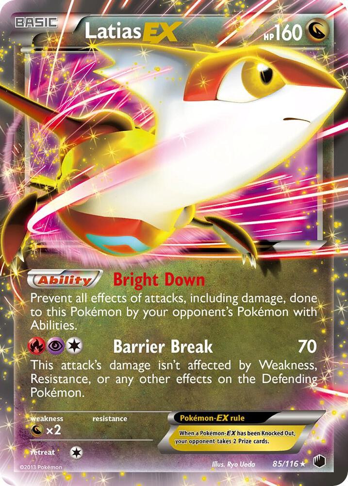 Latias EX 85/116 card from Plasma Freeze