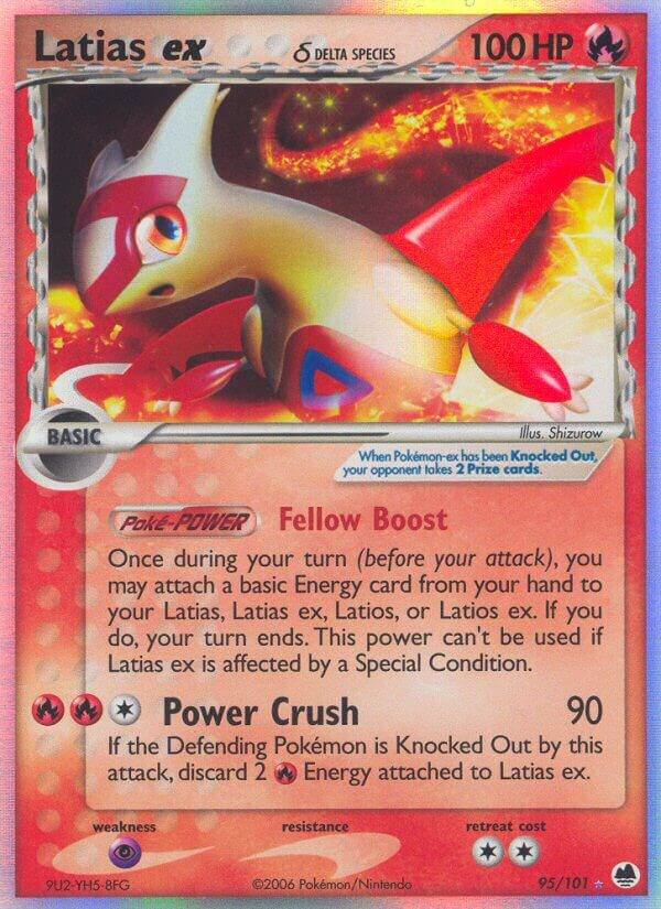 Latias ex (Delta Species) 95/101 card from Dragon Frontiers
