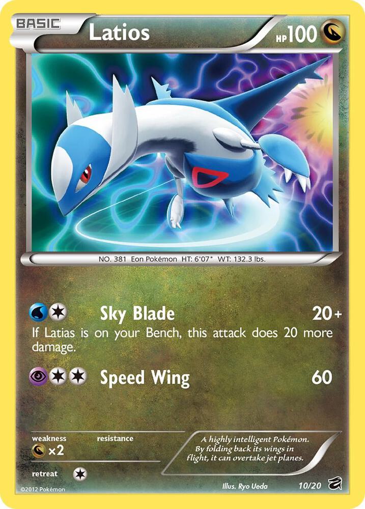 Latios 10/20 card from Dragon Vault