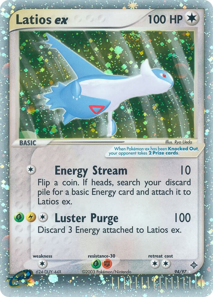 Latios ex 94/97 card from Dragon