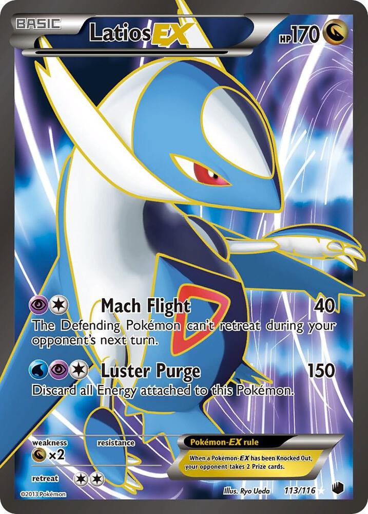 Latios EX (113 Full Art) 113/116 card from Plasma Freeze