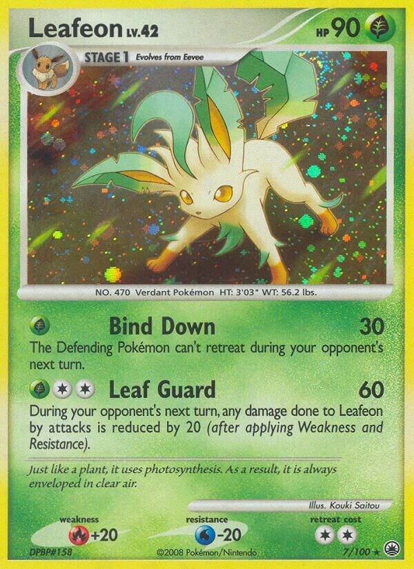 Leafeon (7) 7/100 card from Majestic Dawn