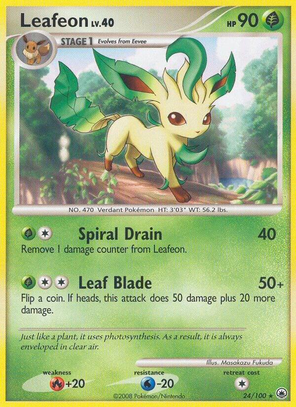 Leafeon (24) 24/100 card from Majestic Dawn