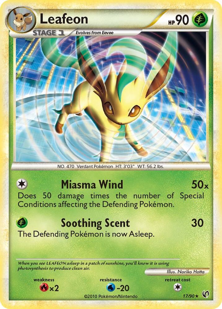 Leafeon 17/90 card from Undaunted