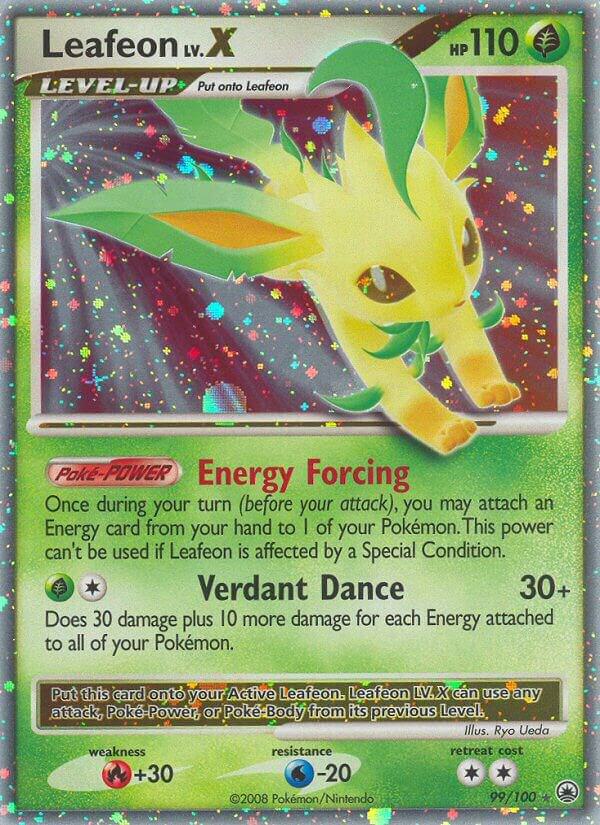 Leafeon LV.X 99/100 card from Majestic Dawn