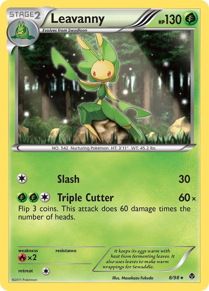 Leavanny (8) 8/98 card from Emerging Powers