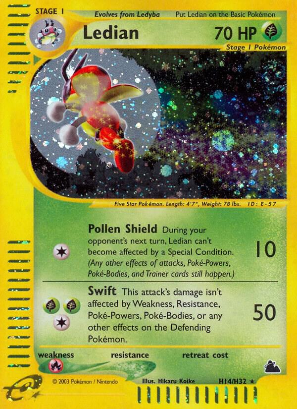 Ledian (H14) H14/H32 card from Skyridge