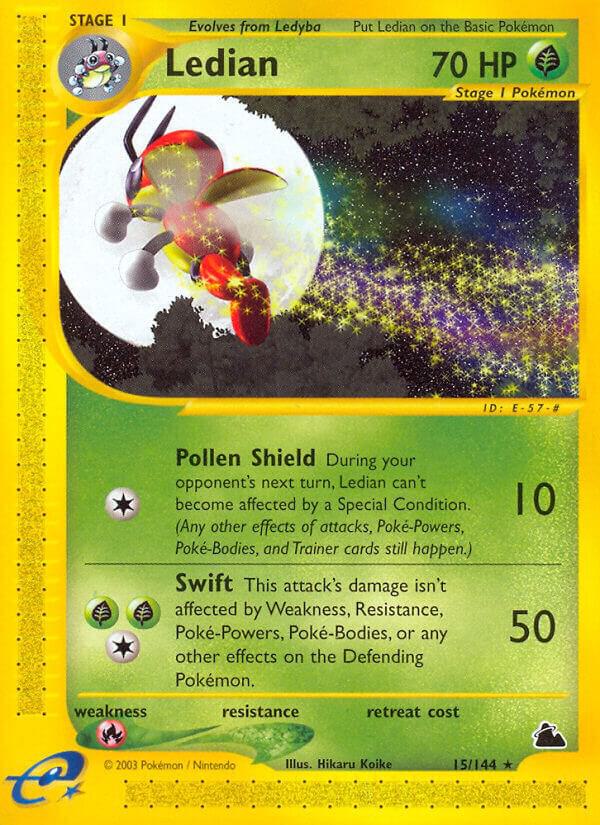 Ledian (15) 015/144 card from Skyridge