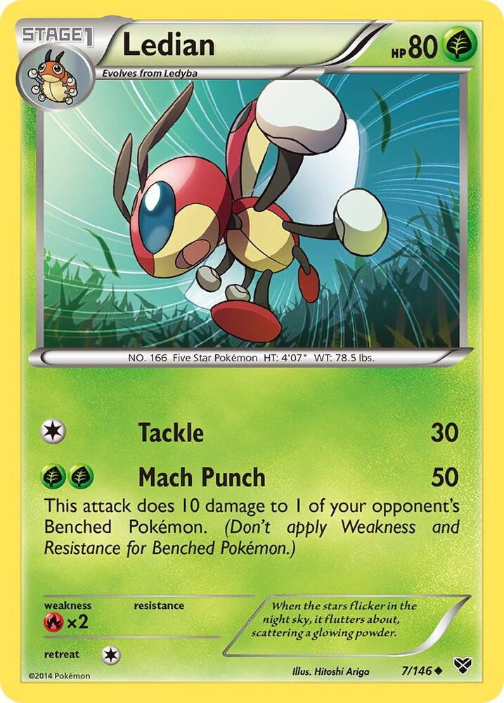 Ledian 7/146 card from XY Base Set