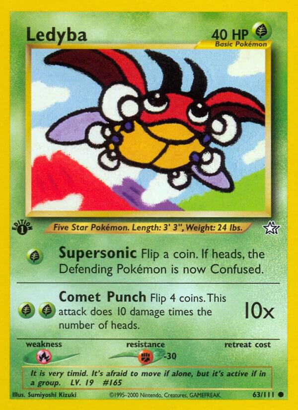 Ledyba 063/111 card from Neo Genesis