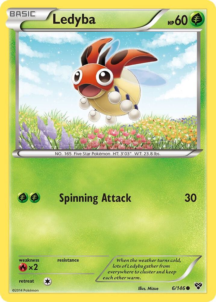 Ledyba 6/146 card from XY Base Set