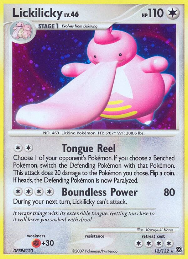 Lickilicky 12/132 card from Secret Wonders