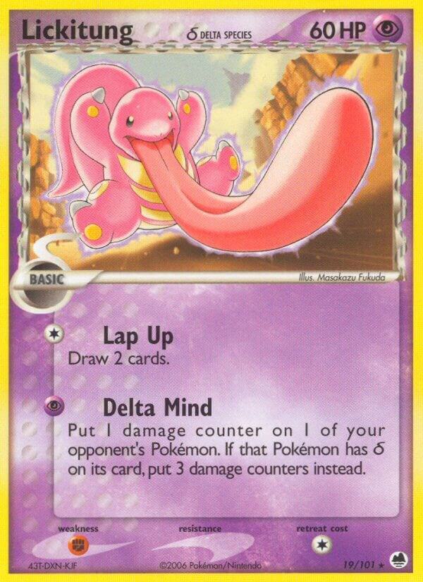 Lickitung (Delta Species) 19/101 card from Dragon Frontiers