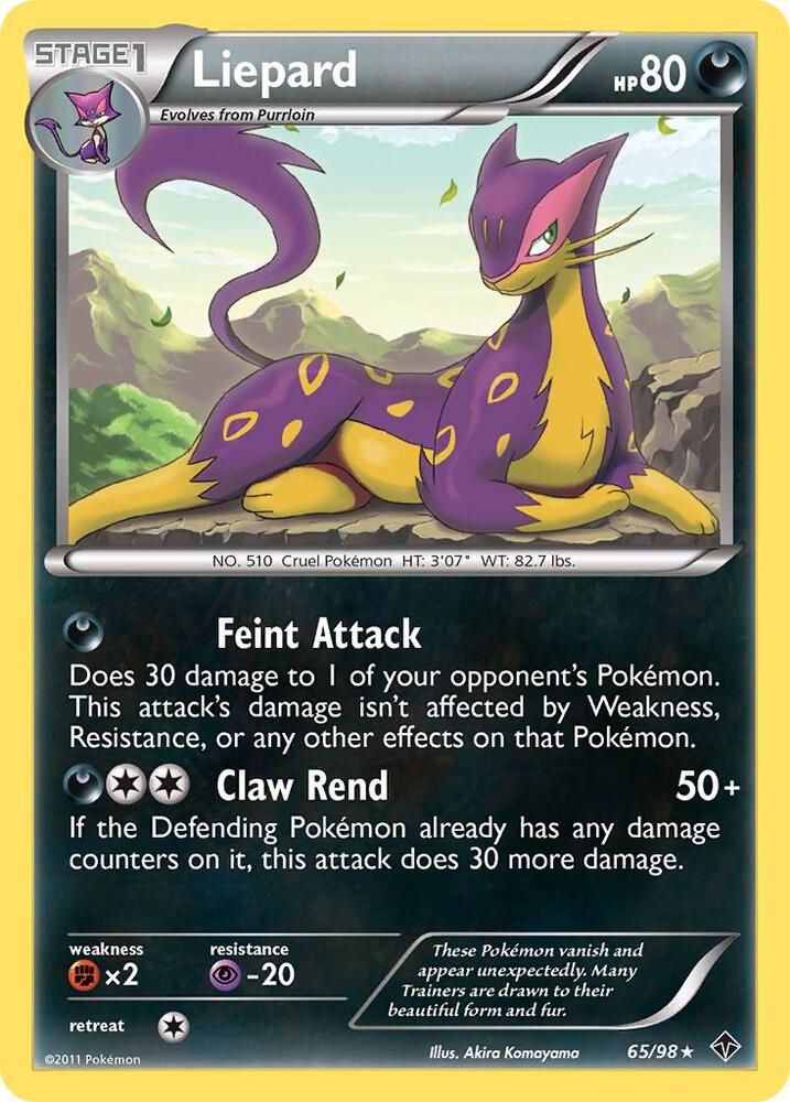 Liepard 65/98 card from Emerging Powers